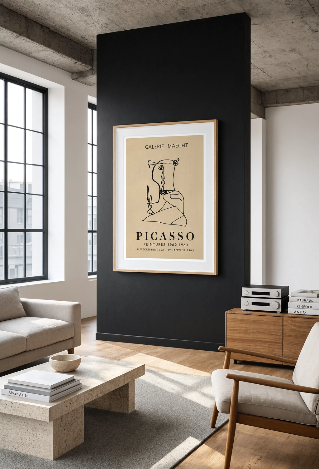 Picasso Style Poster Variation I | Contemporary Abstract Figurative Wall Art