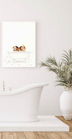 Pigs in A Bathtub Poster - Hakyarts