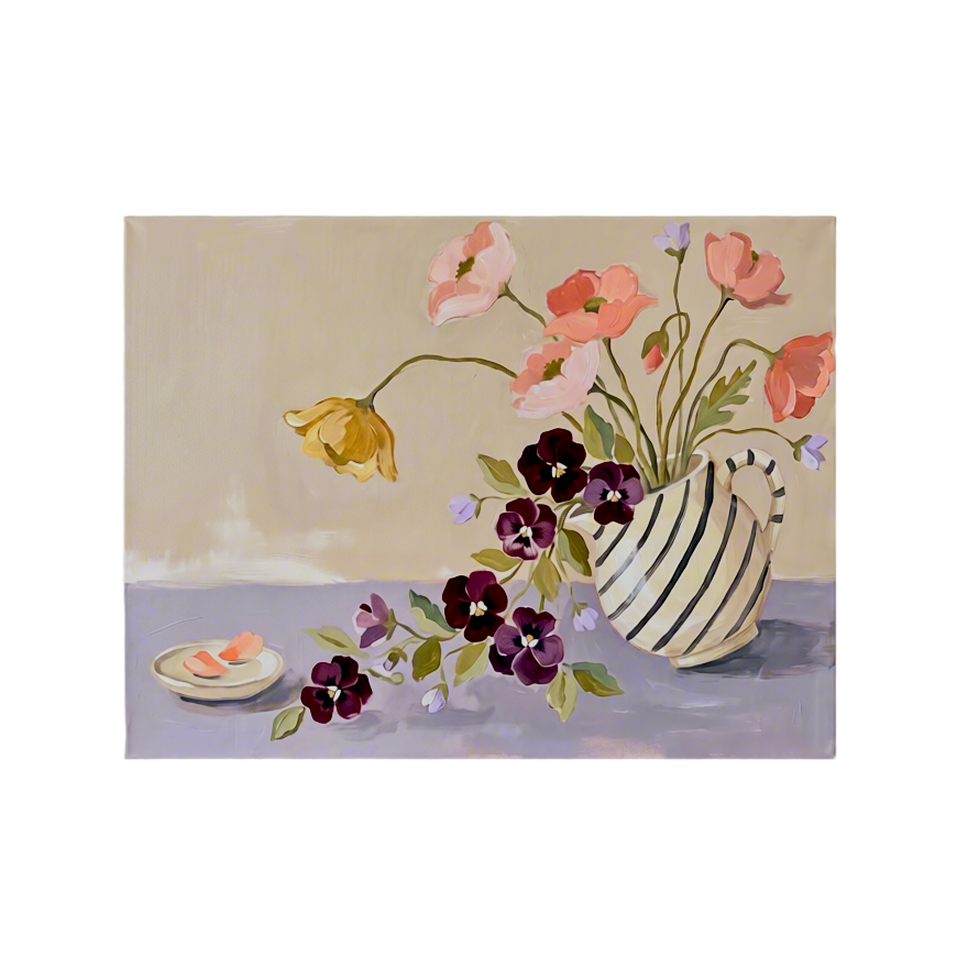 Canvas Print Floral Composition | Contemporary Botanical Wall Art
