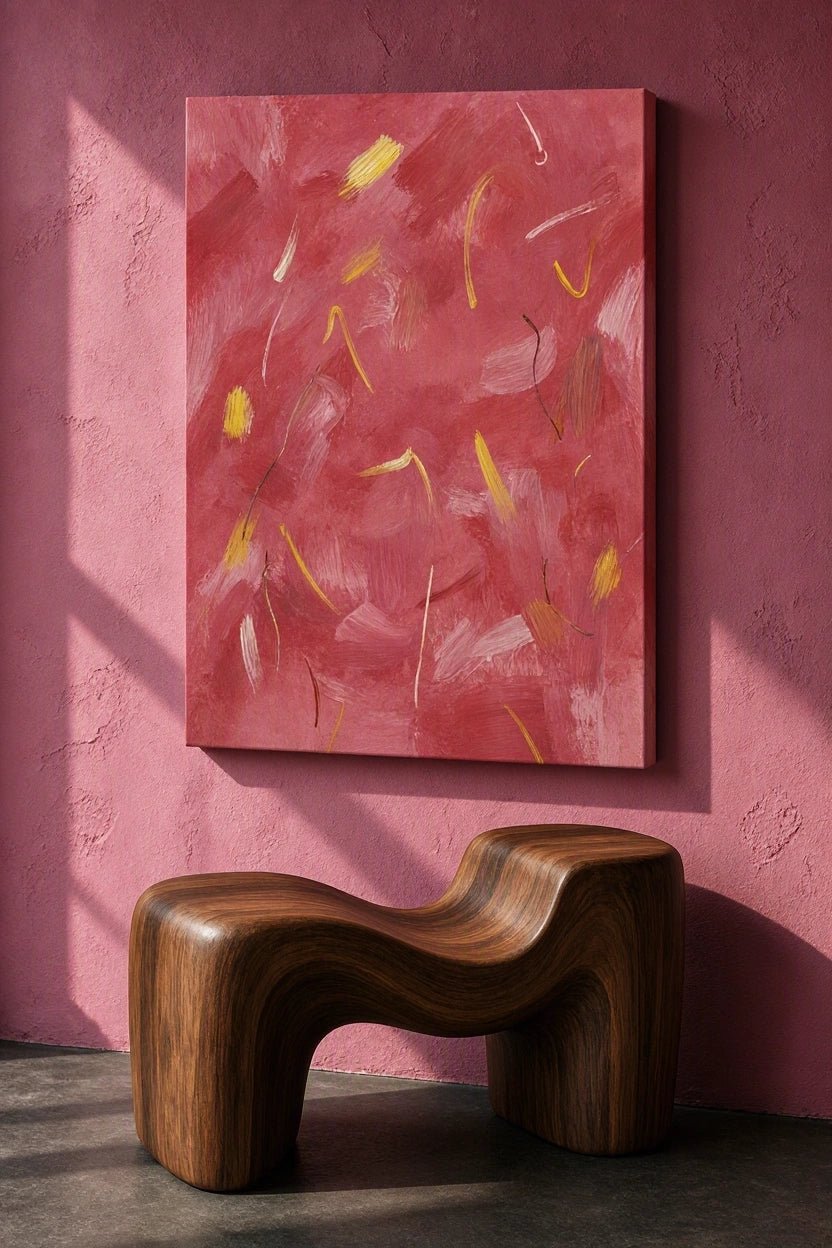 Canvas Print Fuchsia Freedom | Vibrant Abstract Wall Art