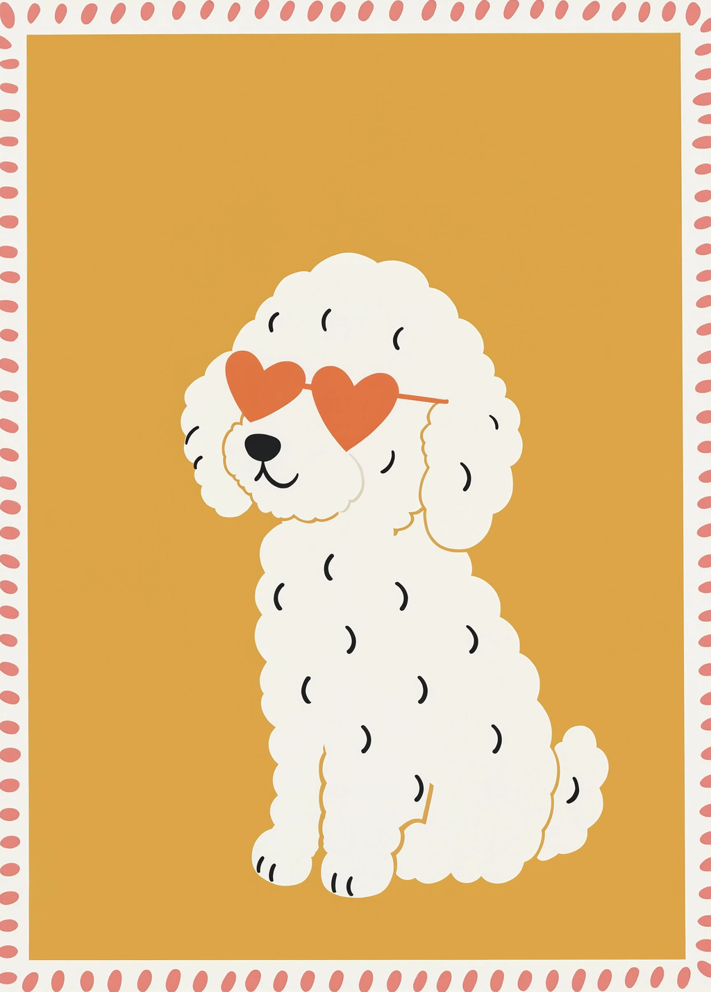 Playful Dog | Contemporary Animal Wall Art