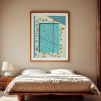 “View of the Pool” Print – Minimalist Poolside Art