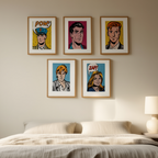 Pop Figures – Set of 5 Figurative Prints - Hakyarts