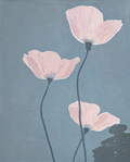 Blue Poppy Print | Contemporary Botanical Floral Wall Art