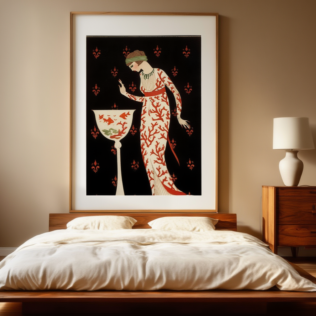 Georges Barbier – Fashion Plate: Goldfish – Art Deco Illustration Print