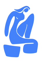 Blue Matisse Line Art – Set of 4 Modern Prints - Hakyarts