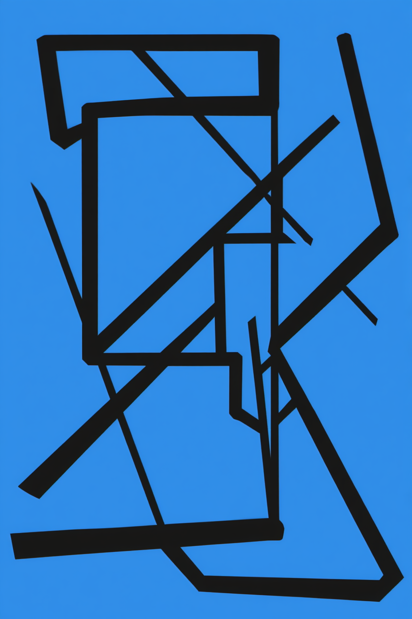 Klein Blue Geometric Collection – Set of 4 - Hakyarts