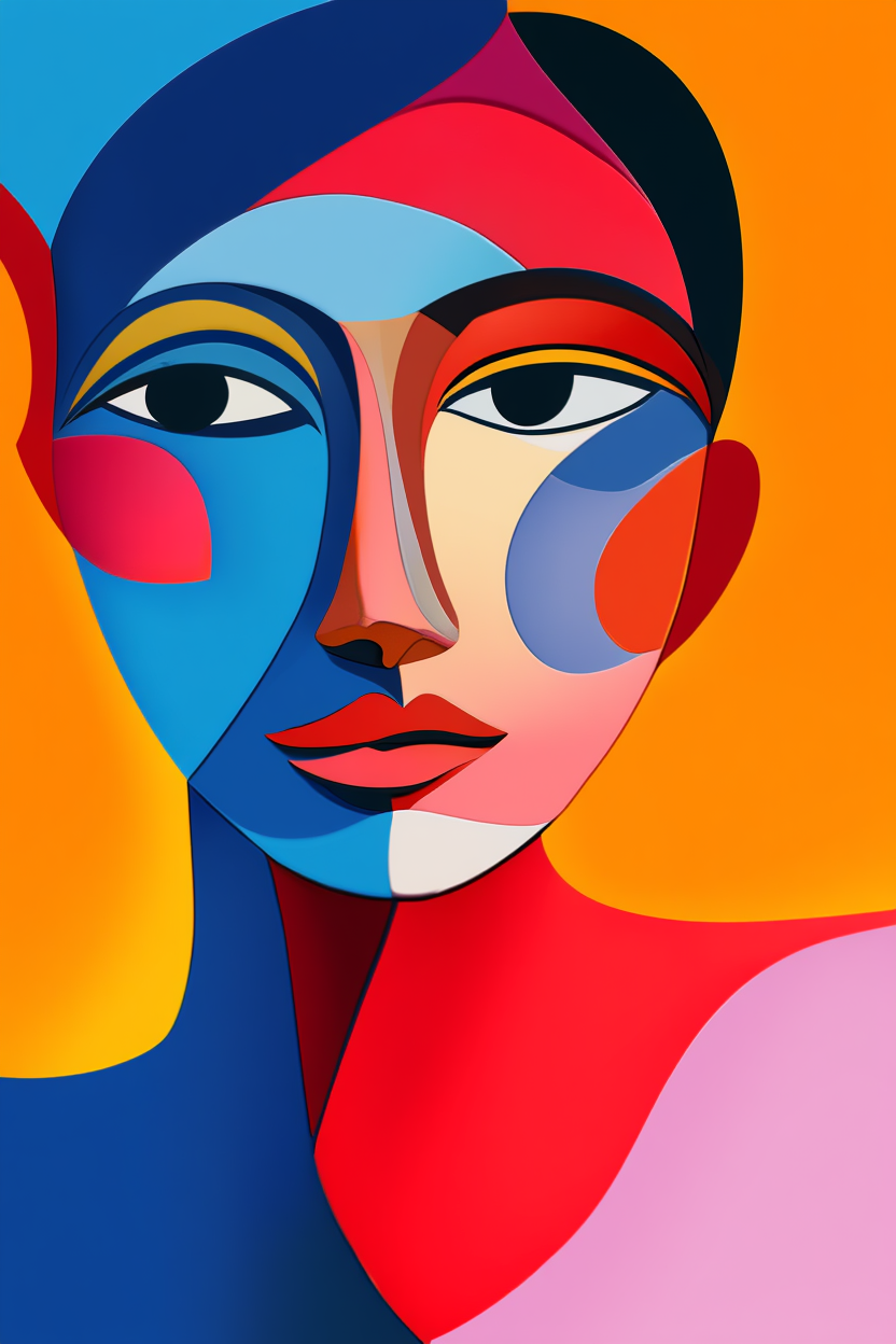 Picasso & Matisse Bold Abstract Collection – Dining Room Set of 5 - Hakyarts