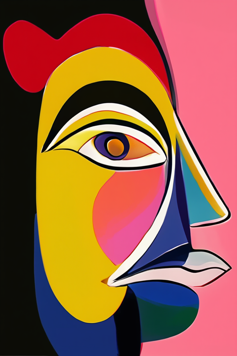 Mixed Picasso & Matisse Abstract Collection – Dining Room Set of 7 - Hakyarts