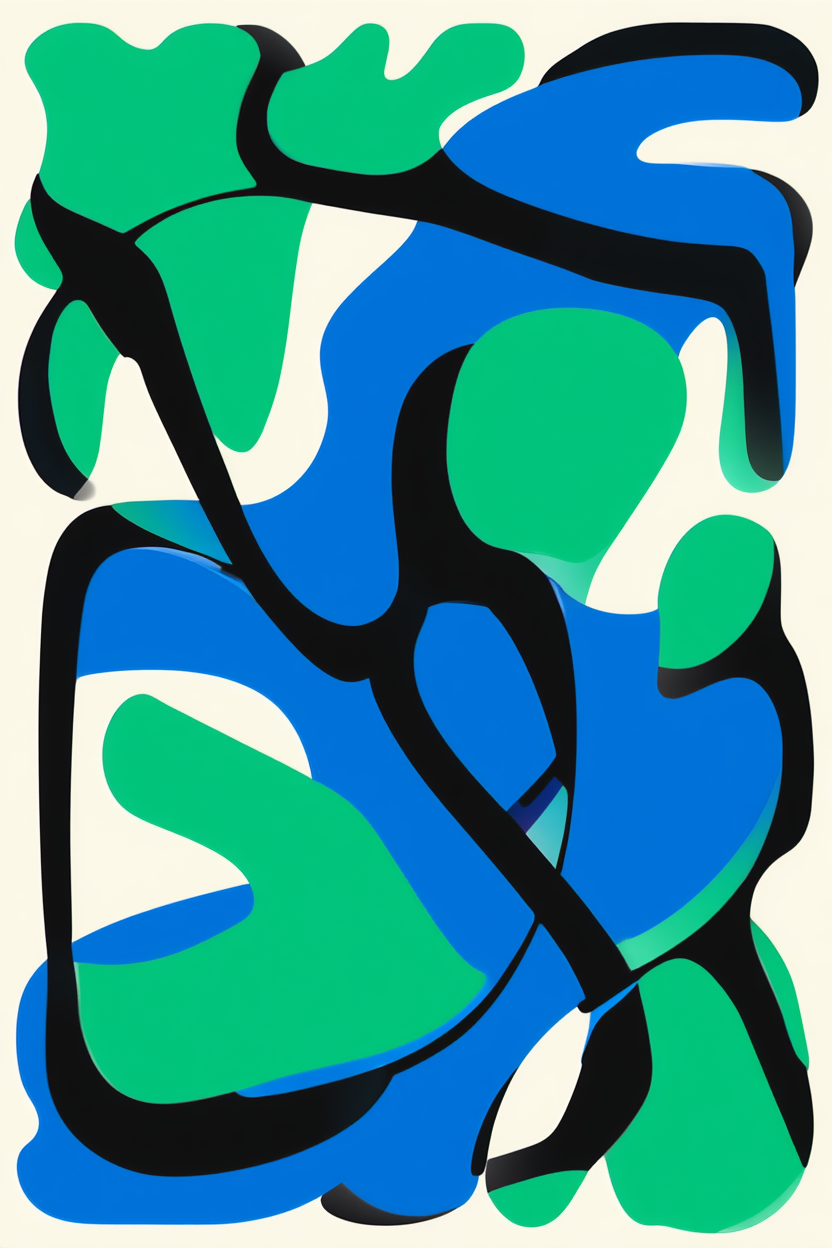 Matisse Moments – Set of 4 Colorful Abstract Prints - Hakyarts