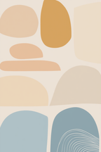 Nordic Abstract – Dining Room Set of 4 Modern Prints - Hakyarts