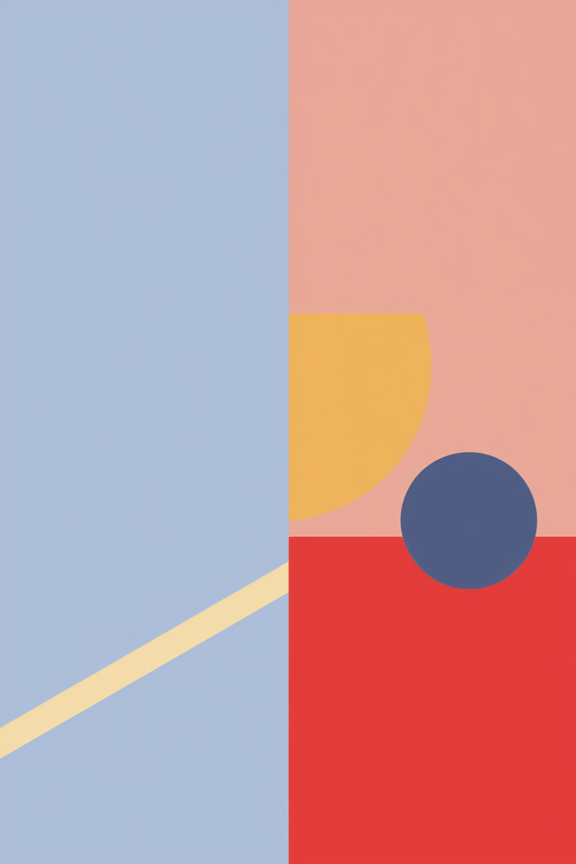 Bauhaus Balance – Set of 4 Art Prints - Hakyarts
