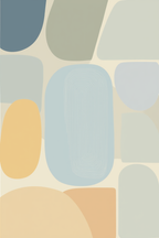 Nordic Abstract – Dining Room Set of 4 Modern Prints - Hakyarts