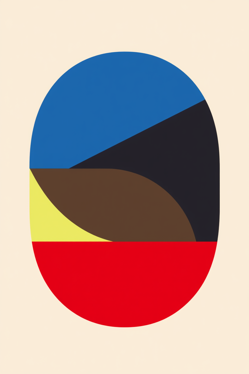 Bauhaus Balance – Set of 4 Art Prints - Hakyarts