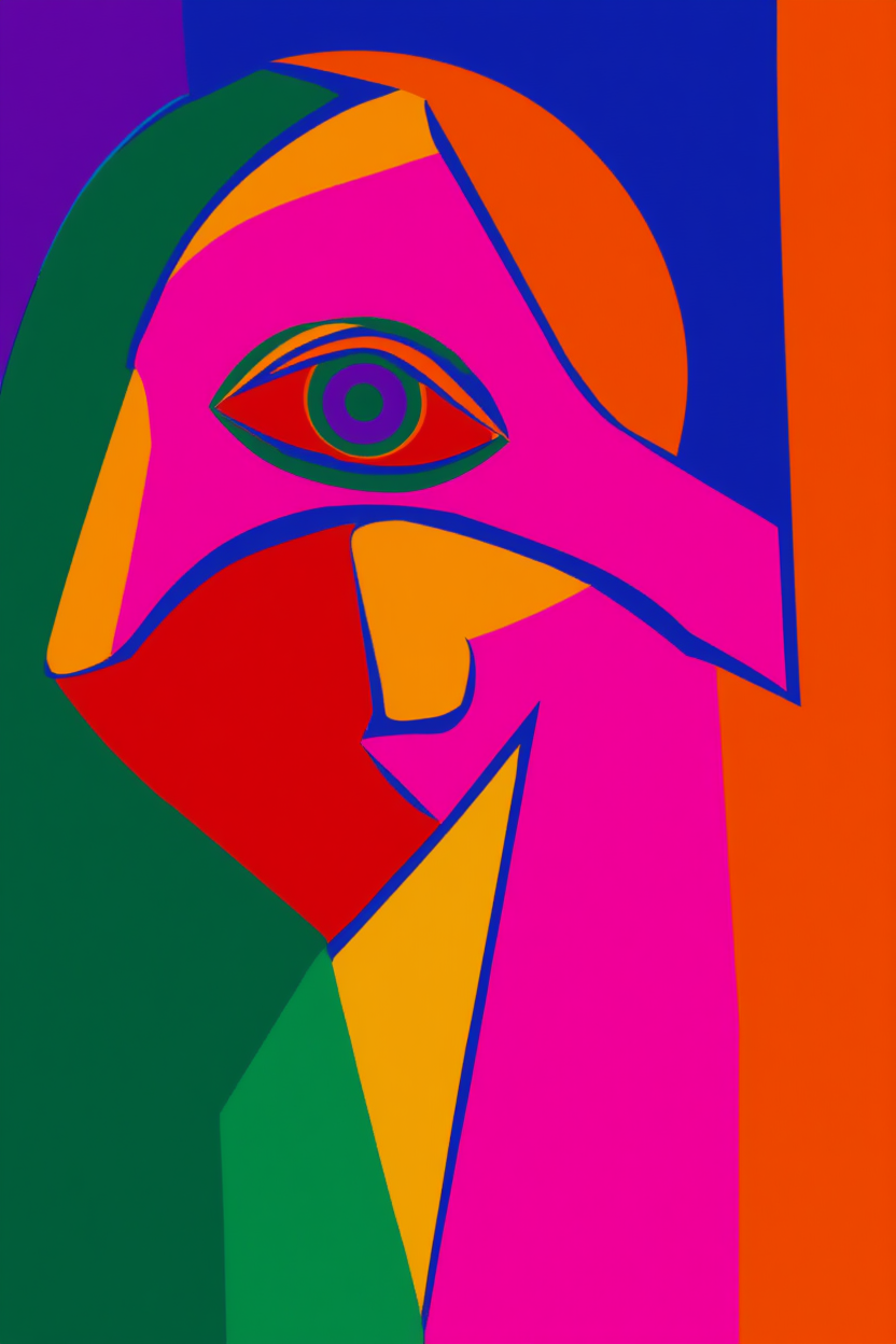 Mixed Picasso & Matisse Abstract Collection – Dining Room Set of 7 - Hakyarts