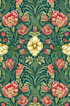 Floral Harmony – William Morris Collection, Set of 5 Prints - Hakyarts