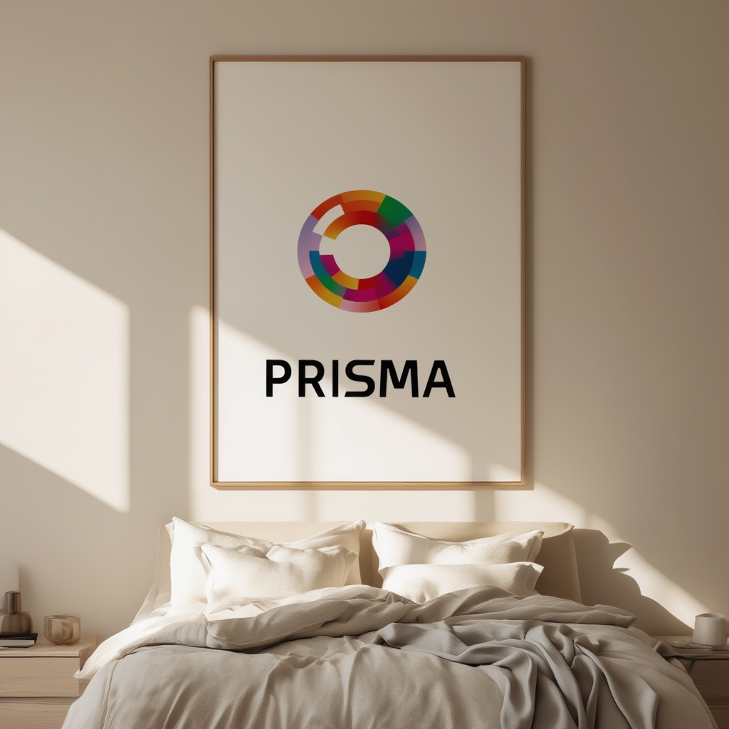 Multicolour Prisma – Modern Abstract Geometric Wall Art Print