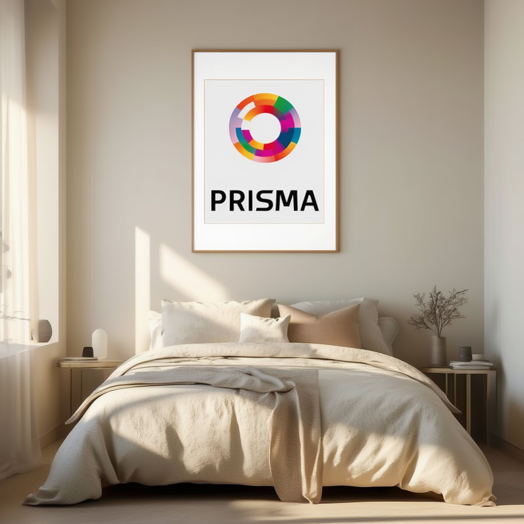 Multicolour Prisma – Modern Abstract Geometric Wall Art Print