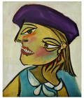 Regal in Hermine – Woman Portrait Art Print - Hakyarts