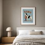 Ranch Illustration Print | Western Country Wall Art