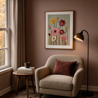 Illustrated Poppies II | Contemporary Botanical Art Print