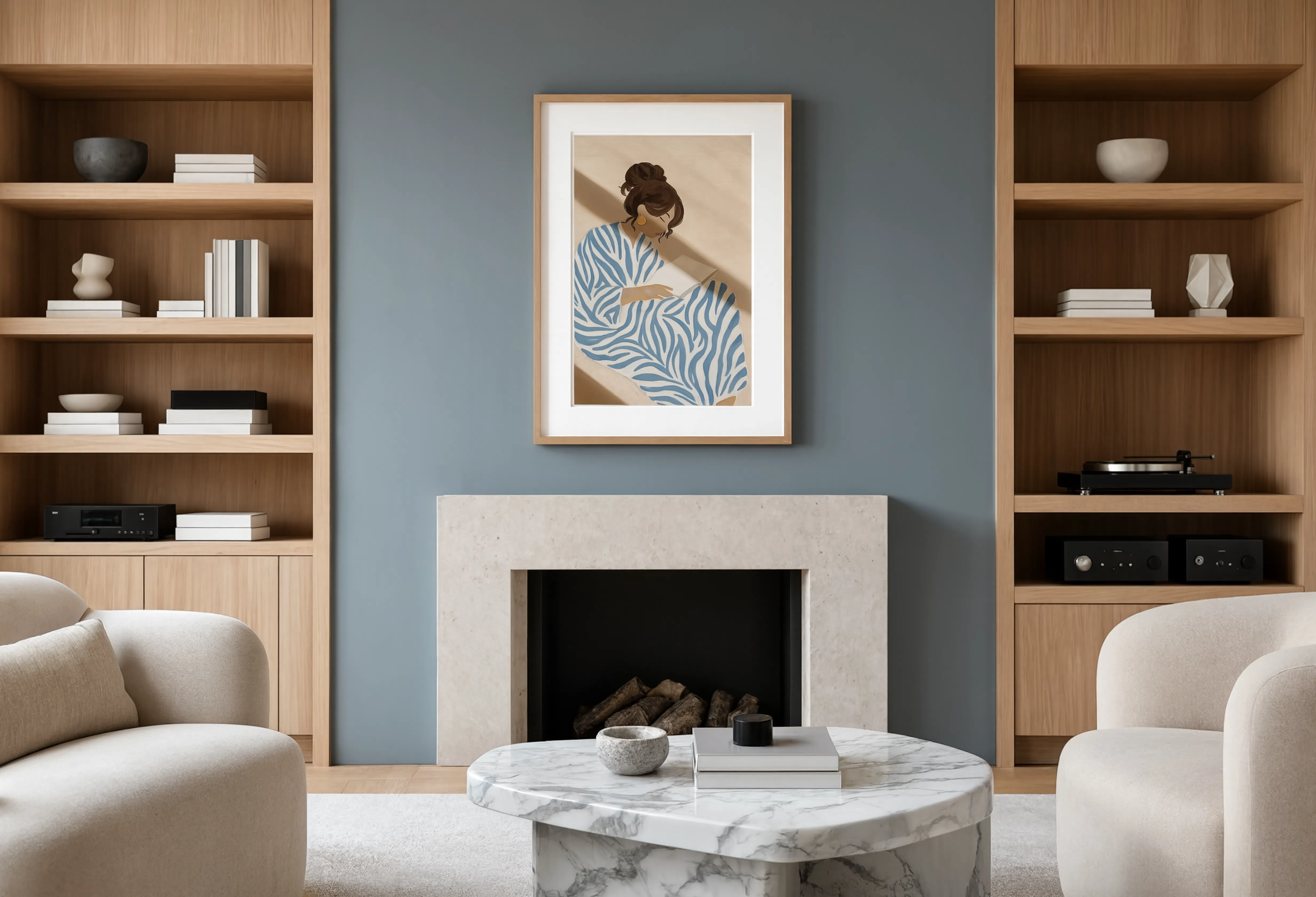 Serene Figure Painting Variation II | Contemporary Figurative Wall Art