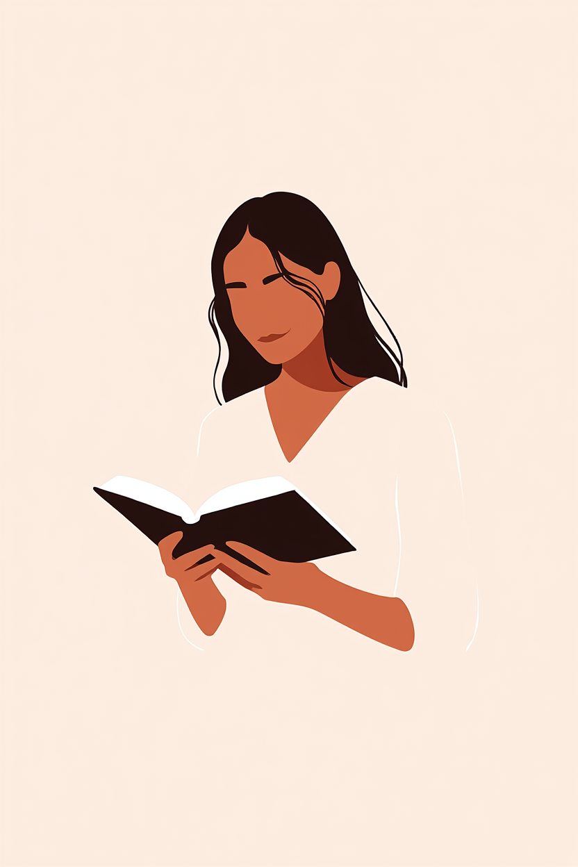 Set of 3 Woman Reading – Elegant Figurative Art Prints - Hakyarts