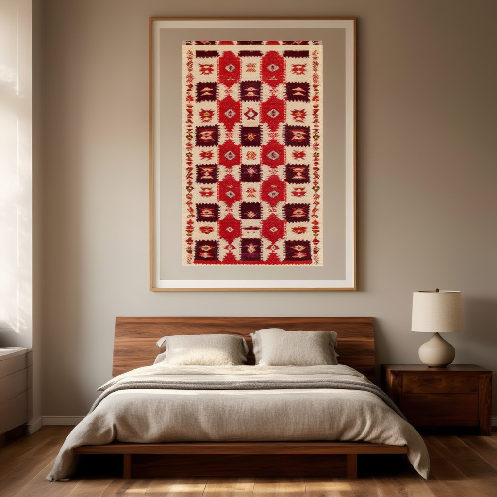 Kilim Print 2 | Geometric Kilim Rug-Inspired Art Print