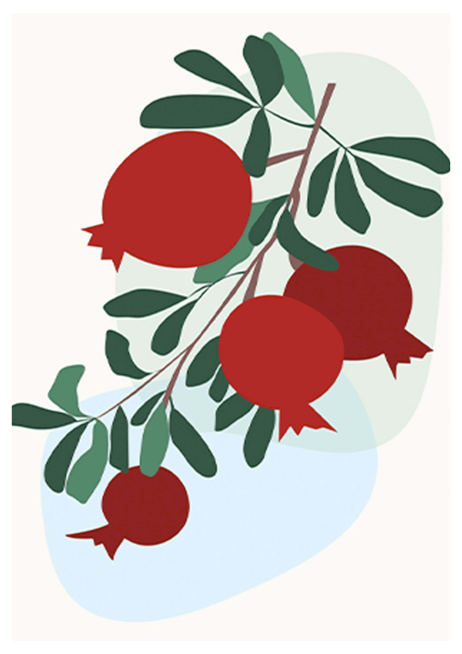 Red Fruits Poster - Hakyarts