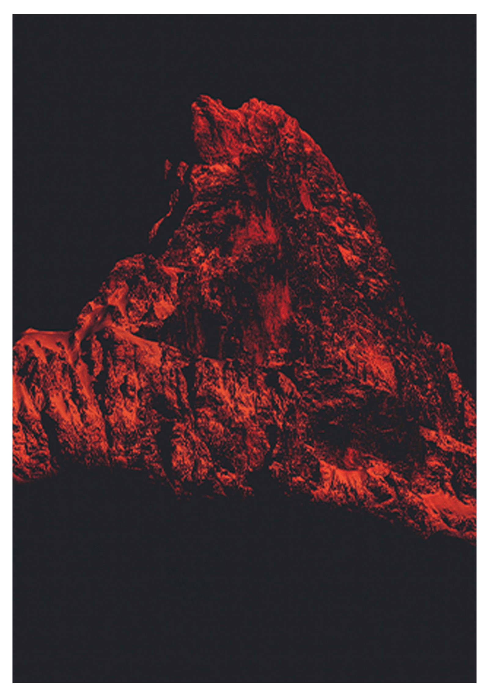 Red Mountain Poster - Hakyarts