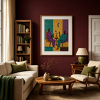 Two Men Conversing | Contemporary Figurative Art Print
