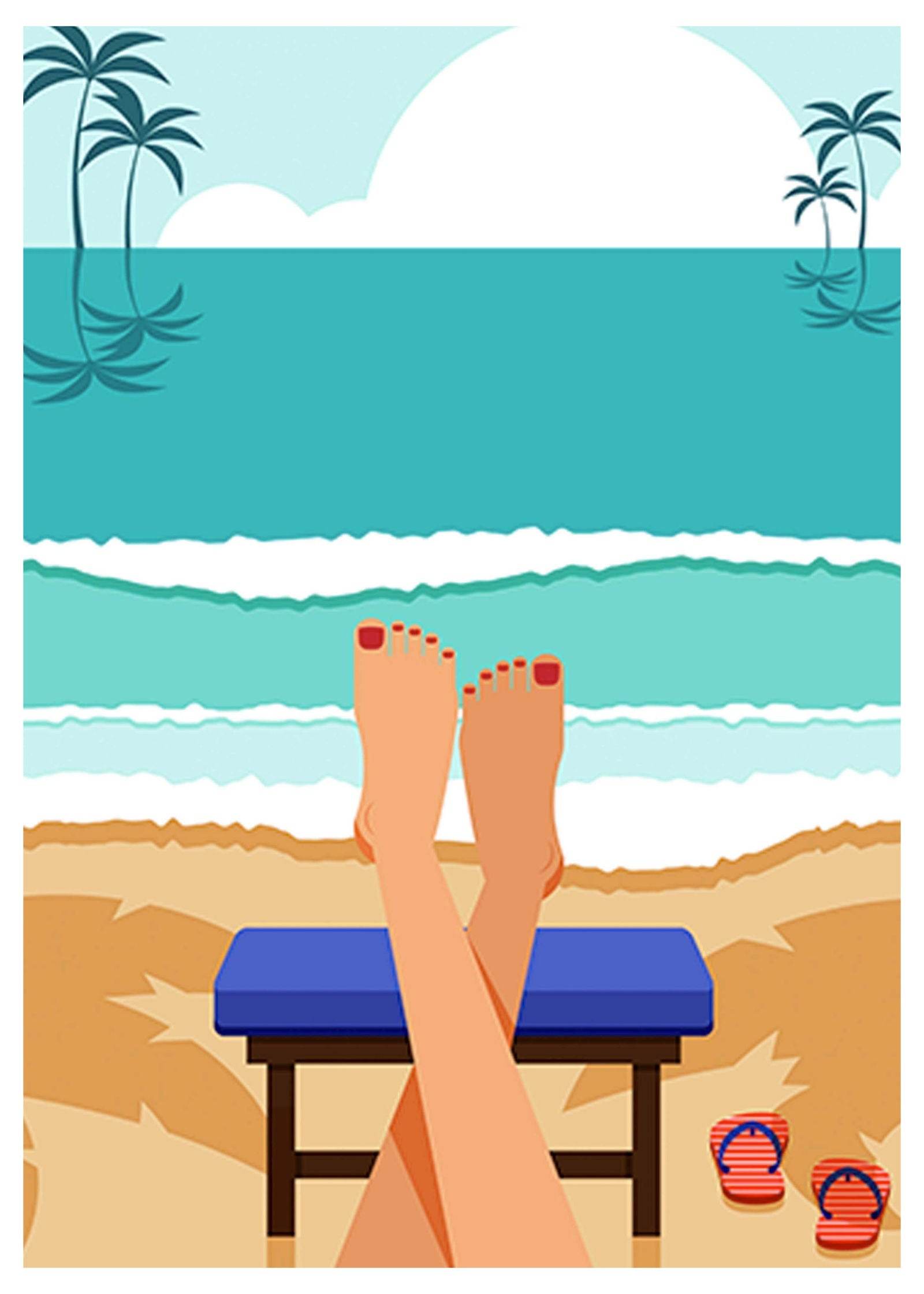 Relax At The Beach Poster - Hakyarts