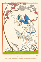 Vintage Modeillustration – Modes et Manières d'Aujourd'hui af George Barbier (1914)