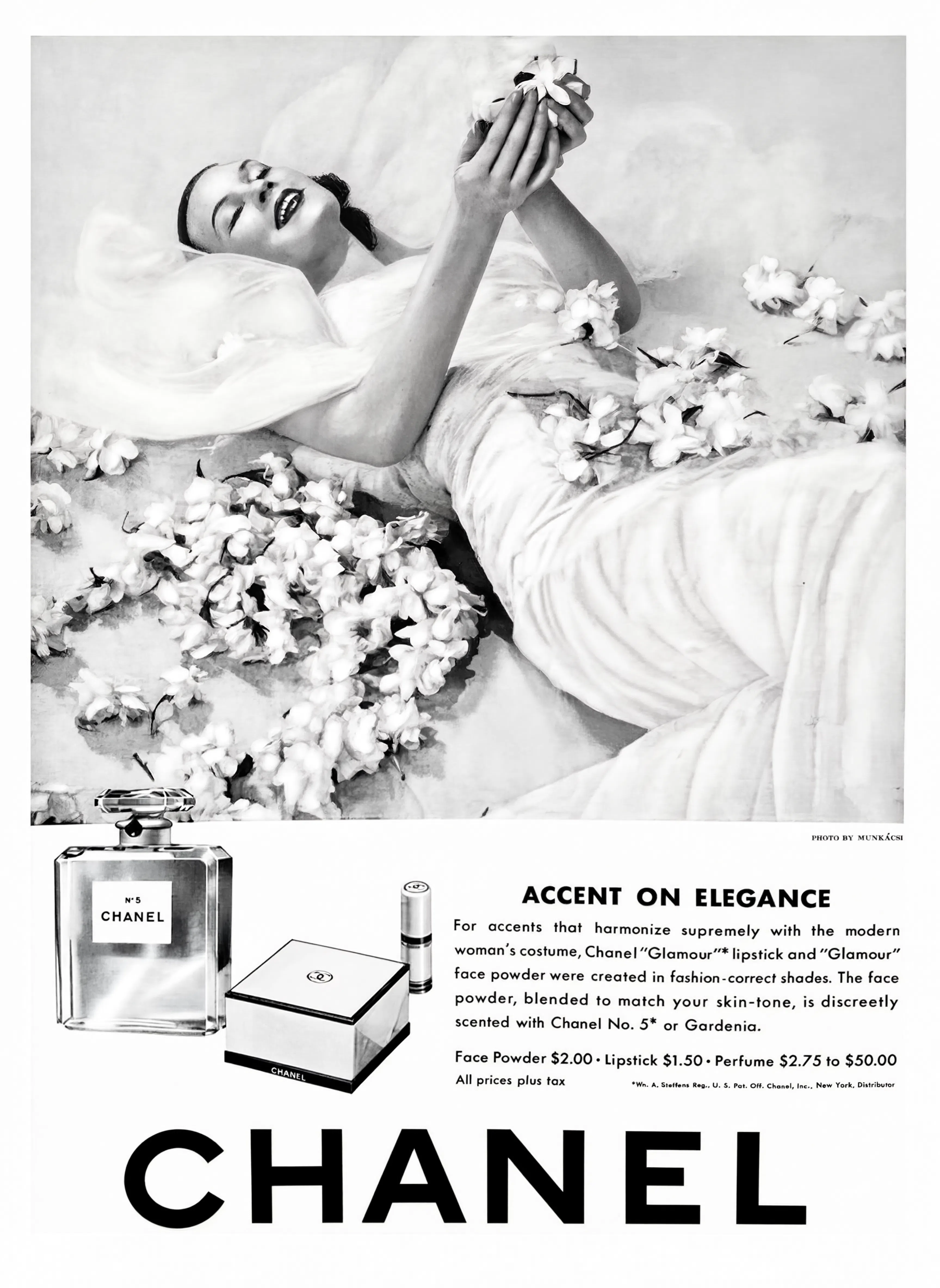 Accent on Elegance - Vintage Chanel Fashion Advertising Poster Print