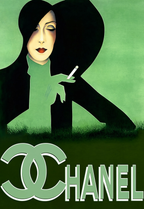 Vintage Chanel Fashion Advertising Poster Print