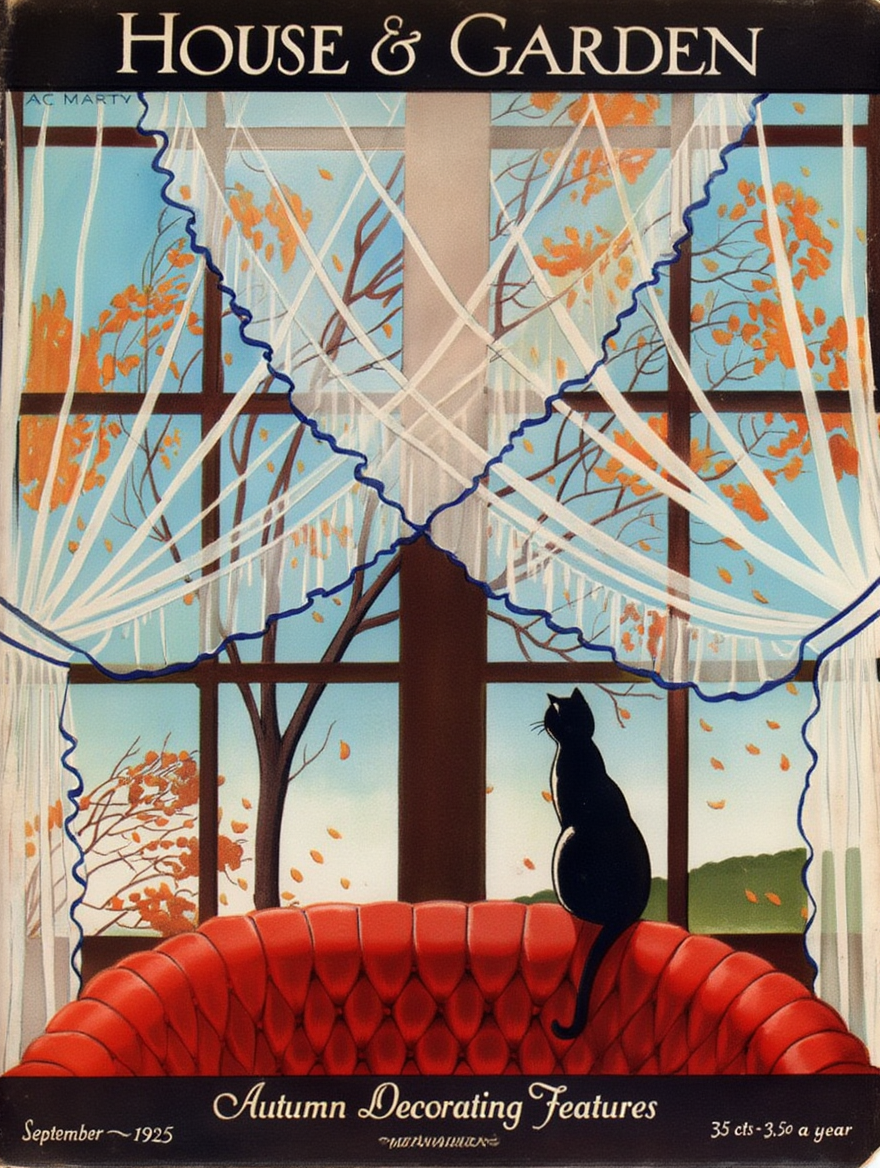 House & Garden – Illustration Cover Vintage Poster