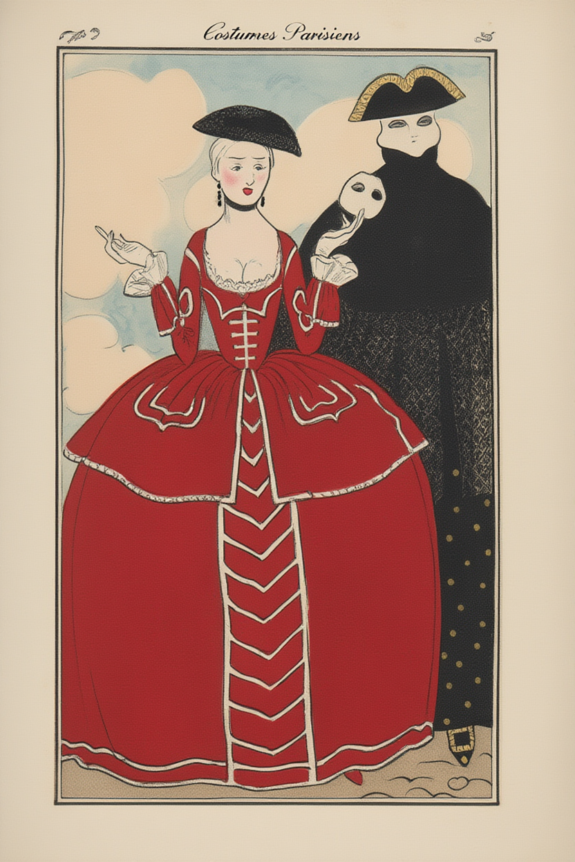 Georges Barbier – Fashion Plate – Art Deco Illustration Print