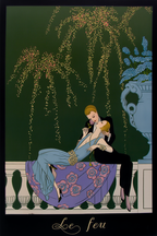 Georges Barbier – Le Feu – Art Deco Fashion Illustration Print