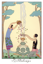 Georges Barbier – Le Printemps – Art Deco Fashion Illustration Print