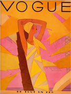 André Édouard Marty – Vogue Illustration Cover de Tout un Peu Vintage Fashion Poster