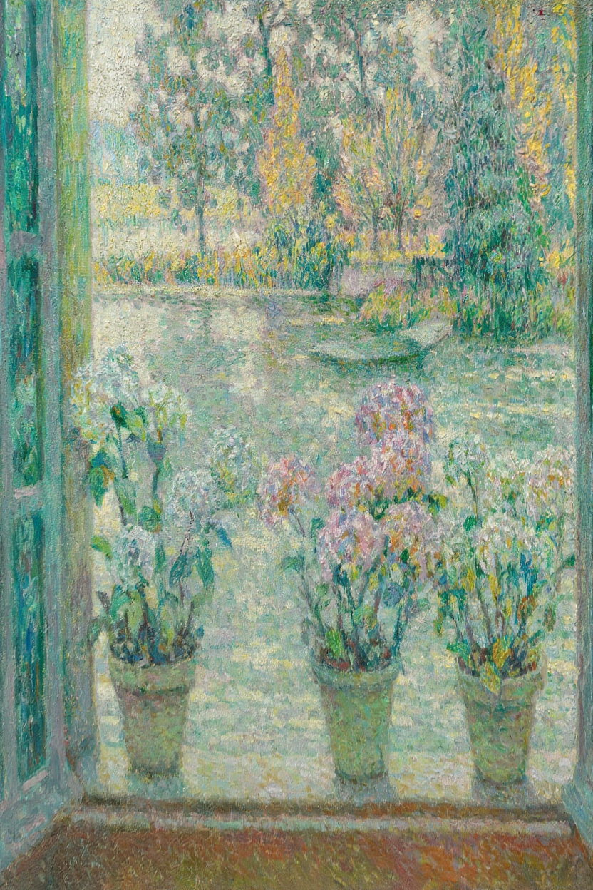 Les Hortensias (1918) by Henri Le Sidaner – Floral Art Print