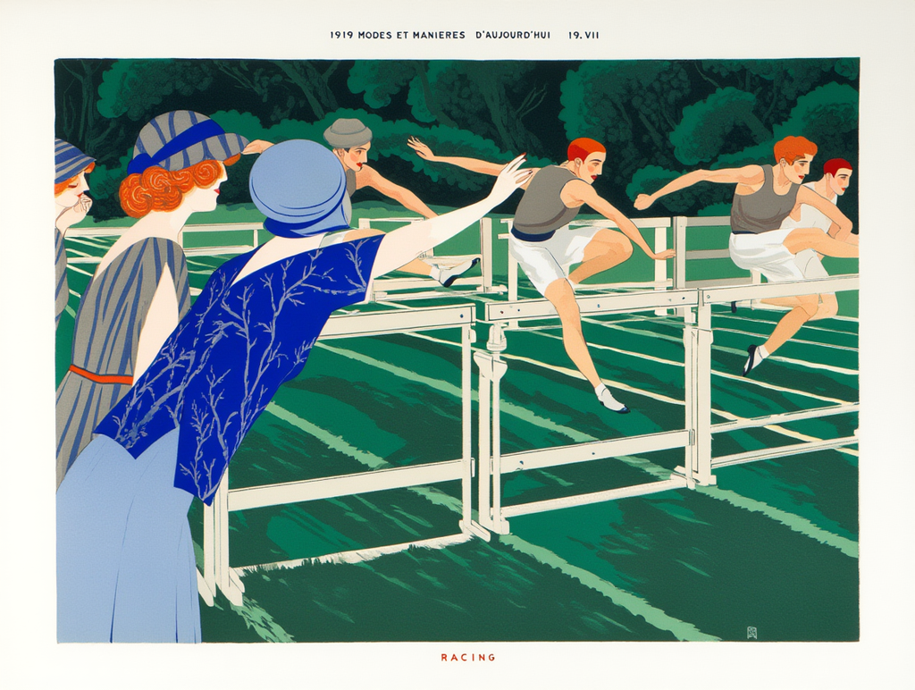 André Édouard Marty – Modes et Manières d’Aujourd’hui Vintage Fashion Illustration Poster