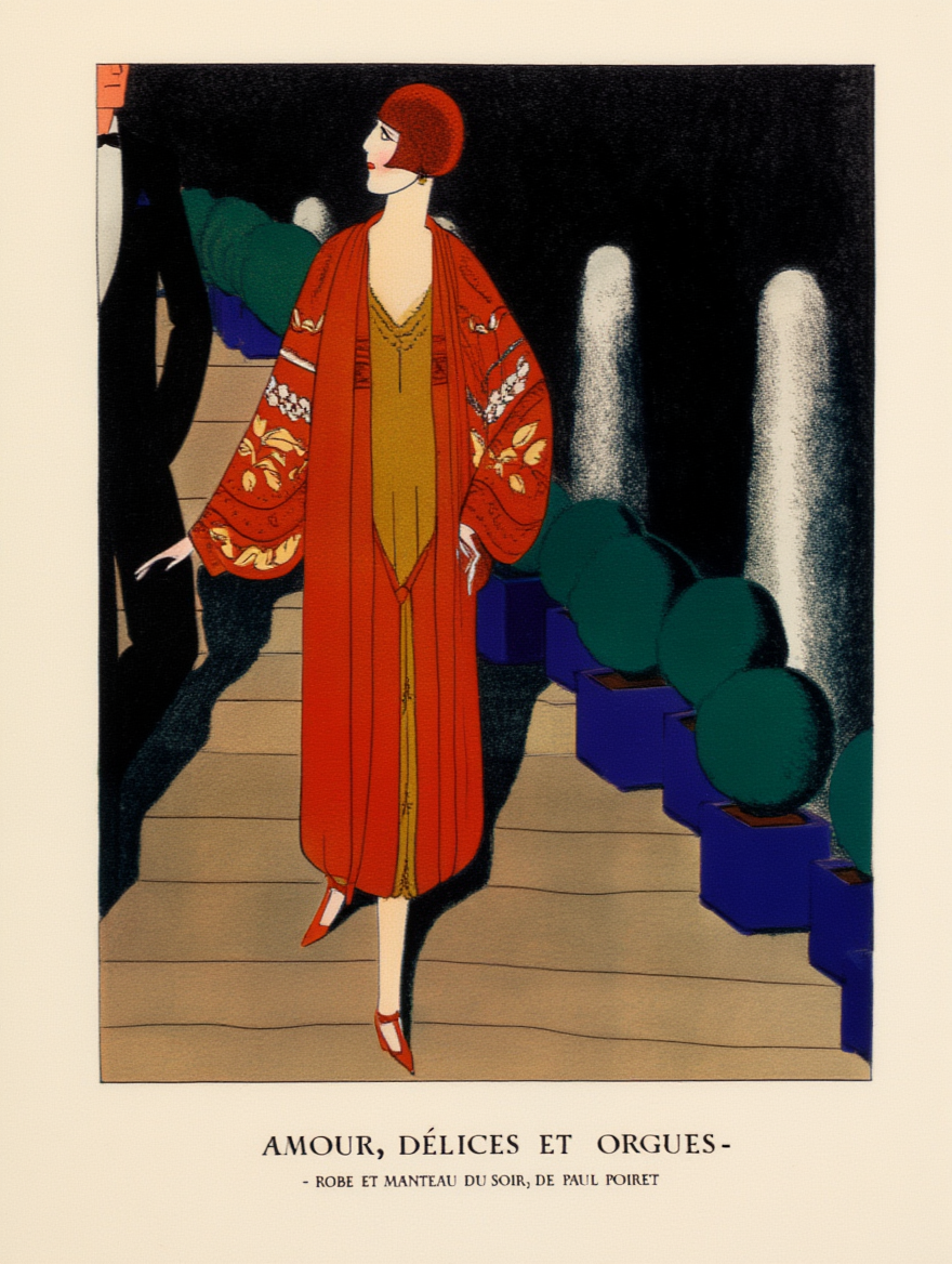 André Édouard Marty – Amours, Délices et Orgues – Vintage Art Deco Poster