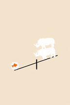 Set of 3 Rhinos, Bears & Hippos Prints