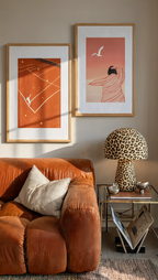 Set of 2 Modern Minimalist Wall Art Prints – Abstract Female Figure & Tennis Match Sports Gallery Set