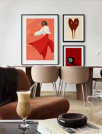 Set of 3 – Playful Minimalist Wall Art Print Collection | Bold Graphic & Figurative Décor