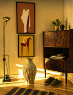 Set of 2 Modern Abstract & Equestrian Wall Art Prints – Ethereal Woman Geometry & Majestic Trot Gallery Set