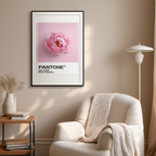Pantone Inspired Rose Quartz – Minimalist Color Code Art Print