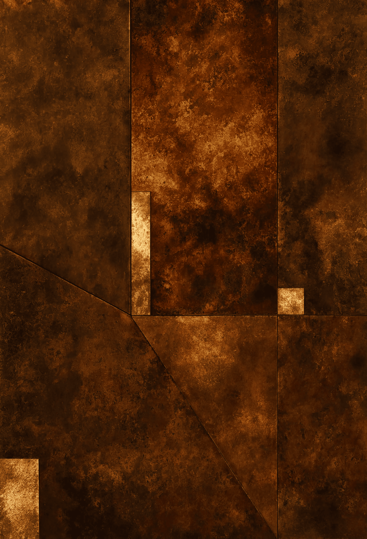 Rust Patina Abstract II | Contemporary Textured Abstract Wall Art Print