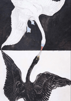 Canvas Print Group IX/SUW: The Swan No. 1 by Hilma af Klint – Abstract Art